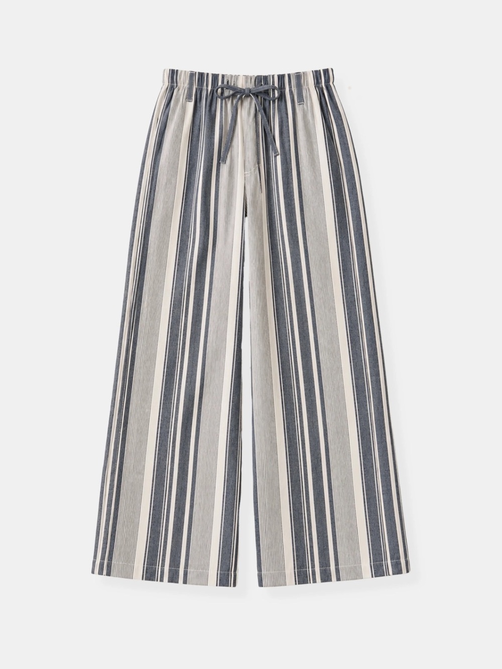 BELLA DAHL
WIDE LEG PANT | WORN NAVY STRIPE